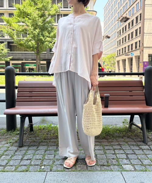 Jena espace merveilleux(ジェナ エスパスメルヴェイユ)の「タックイージーパンツ(その他パンツ・レディース・ブラック/ミント/ライトグレー・FREE)」の9枚目の写真