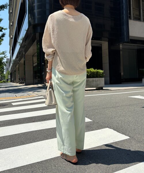 Jena espace merveilleux(ジェナ エスパスメルヴェイユ)の「タックイージーパンツ(その他パンツ・レディース・ブラック/ミント/ライトグレー・FREE)」の14枚目の写真