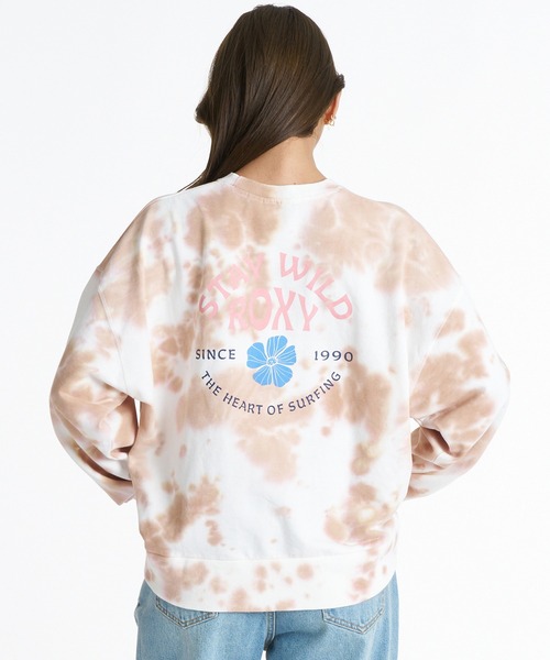 ROXY(ロキシー)の「ROXY/ロキシー STAY WILD L/S TEE ロンT RLT264009(Tシャツ/カットソー・レディース・ホワイト×ブルー/ブラック/ホワイト×ブラウン・M/L)」の3枚目の写真