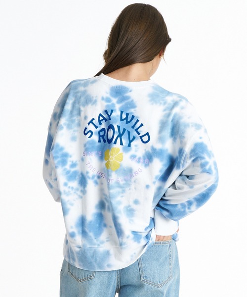 ROXY(ロキシー)の「ROXY/ロキシー STAY WILD L/S TEE ロンT RLT264009(Tシャツ/カットソー・レディース・ホワイト×ブルー/ブラック/ホワイト×ブラウン・M/L)」の2枚目の写真