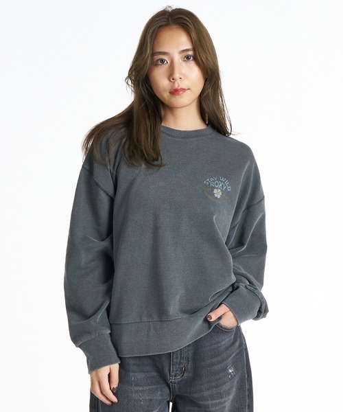 ROXY(ロキシー)の「ROXY/ロキシー STAY WILD L/S TEE ロンT RLT264009(Tシャツ/カットソー・レディース・ホワイト×ブルー/ブラック/ホワイト×ブラウン・M/L)」の4枚目の写真