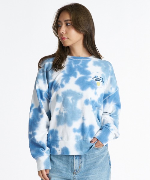 ROXY(ロキシー)の「ROXY/ロキシー STAY WILD L/S TEE ロンT RLT264009(Tシャツ/カットソー・レディース・ホワイト×ブルー/ブラック/ホワイト×ブラウン・M/L)」の6枚目の写真