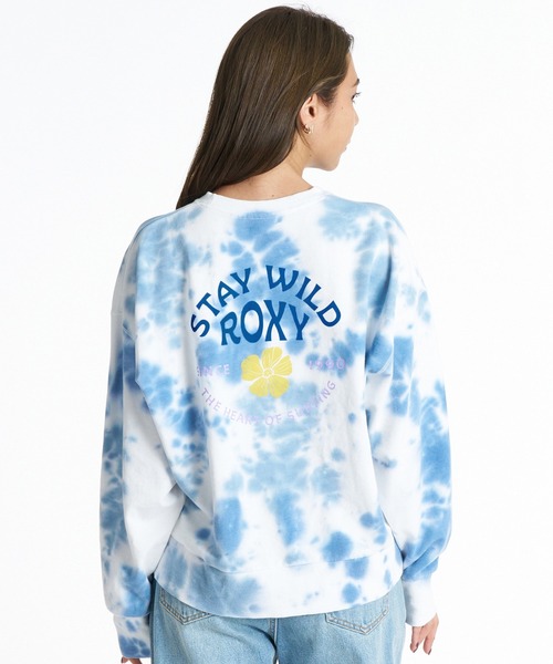 ROXY(ロキシー)の「ROXY/ロキシー STAY WILD L/S TEE ロンT RLT264009(Tシャツ/カットソー・レディース・ホワイト×ブルー/ブラック/ホワイト×ブラウン・M/L)」の9枚目の写真