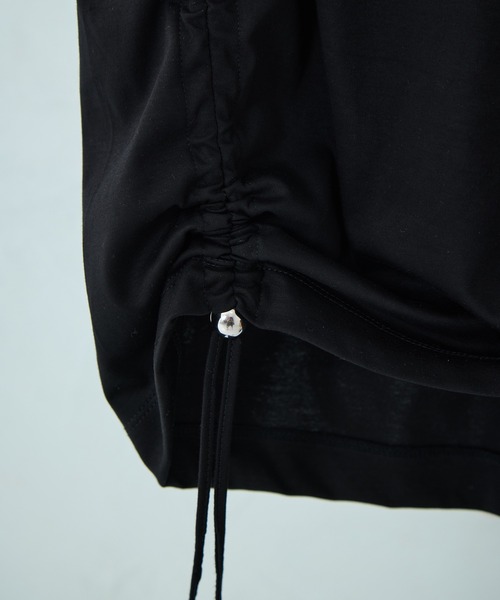 STUDIOUS(ステュディオス)の「【STUDIOUS/ステュディオス】Multi Length Drawstring Tee/マルチレングスドローストリングT/ウォッシャブル/細見え(Tシャツ/カットソー・レディース・ホワイト/ブラック・FREE)」の14枚目の写真