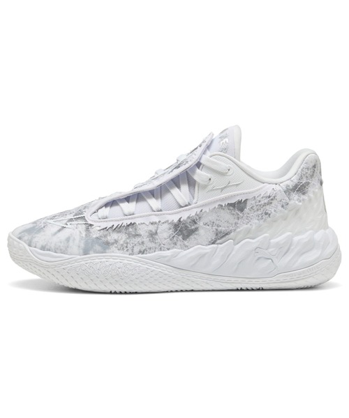 PUMA(プーマ)の「PUMA プーマ メンズ MB.05 ロー チーム バスケットボールシューズ(スニーカー・メンズ・ラベンダー/ブラック系2/ブルー系その他2/ホワイト×グレー・27.0cm/26.5cm/28.0cm/27.5cm)」の1枚目の写真