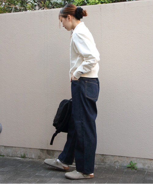 ORCIVAL(オーシバル)の「ORCIVAL/オーシバル スタンドカラージップジャケット STAND COLLAR ZIP JACKET OR-C0560 MAZ(スウェット・レディース・ブラウン/ナチュラル・2)」の8枚目の写真