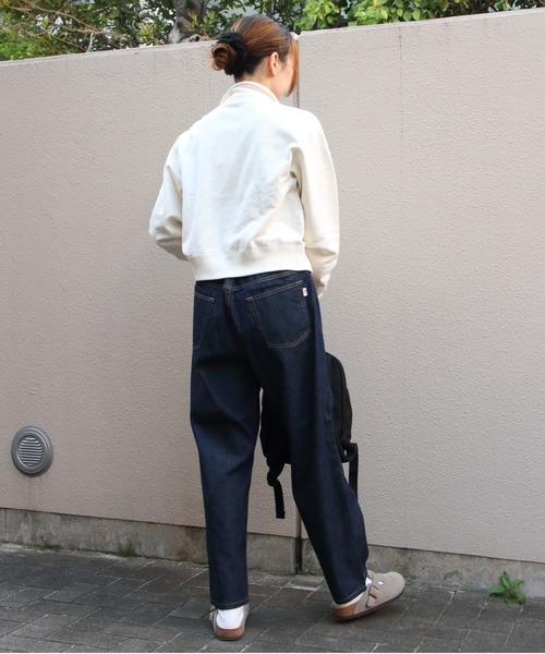ORCIVAL(オーシバル)の「ORCIVAL/オーシバル スタンドカラージップジャケット STAND COLLAR ZIP JACKET OR-C0560 MAZ(スウェット・レディース・ブラウン/ナチュラル・2)」の9枚目の写真