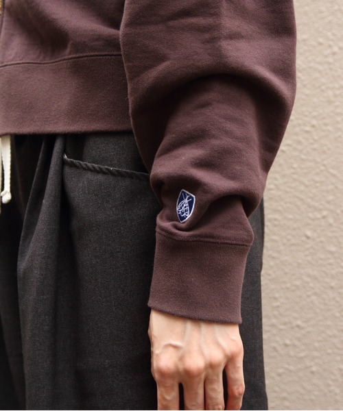 ORCIVAL(オーシバル)の「ORCIVAL/オーシバル スタンドカラージップジャケット STAND COLLAR ZIP JACKET OR-C0560 MAZ(スウェット・レディース・ブラウン/ナチュラル・2)」の11枚目の写真