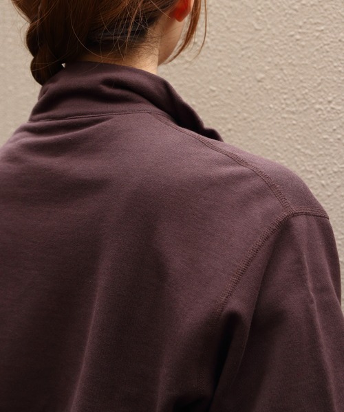 ORCIVAL(オーシバル)の「ORCIVAL/オーシバル スタンドカラージップジャケット STAND COLLAR ZIP JACKET OR-C0560 MAZ(スウェット・レディース・ブラウン/ナチュラル・2)」の12枚目の写真