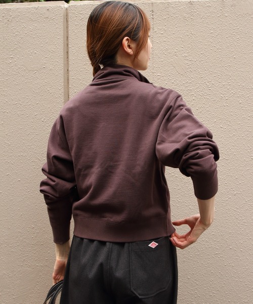 ORCIVAL(オーシバル)の「ORCIVAL/オーシバル スタンドカラージップジャケット STAND COLLAR ZIP JACKET OR-C0560 MAZ(スウェット・レディース・ブラウン/ナチュラル・2)」の15枚目の写真