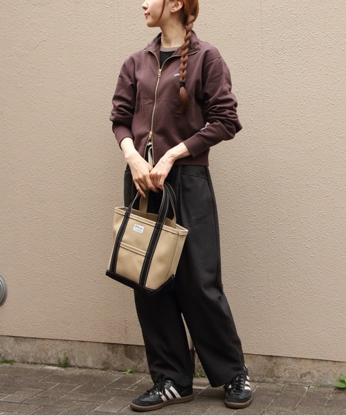 ORCIVAL(オーシバル)の「ORCIVAL/オーシバル スタンドカラージップジャケット STAND COLLAR ZIP JACKET OR-C0560 MAZ(スウェット・レディース・ブラウン/ナチュラル・2)」の18枚目の写真