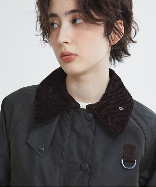Barbour（バブアー）の「Barbour/バブアー　WMS SPEY WAX JACKET スペイ ワックス ショート ジャケット（レディース） LWX1414（ブルゾン・レディース・オリーブ・10）」の3枚目の写真
