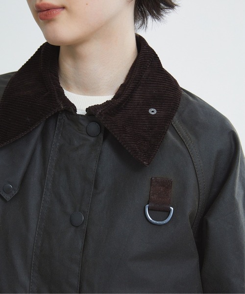 Barbour（バブアー）の「Barbour/バブアー　WMS SPEY WAX JACKET スペイ ワックス ショート ジャケット（レディース） LWX1414（ブルゾン・レディース・オリーブ・10）」の4枚目の写真