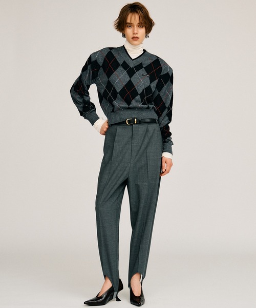 PRANK PROJECT(プランクプロジェクト)の「【2026Autumn Pre-Order】トレンカパンツ / Stirrup Pants(その他パンツ・レディース・ライトイエロー/ネイビー/チャコールグレー・38/36)」の4枚目の写真