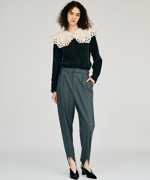 PRANK PROJECT(プランクプロジェクト)の「【2026Autumn Pre-Order】トレンカパンツ / Stirrup Pants(その他パンツ・レディース・ライトイエロー/ネイビー/チャコールグレー・38/36)」の12枚目の写真