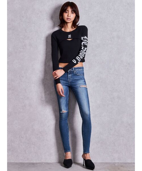 DC(ディーシー)の「GYDA×DC FRONT OPEN LONG SLEEVEトップス【セットアップ着用可能】(Tシャツ/カットソー・レディース・ブラック/オフホワイト/ピンク・FREE)」の13枚目の写真
