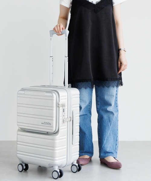 ノクシエラ フロントポケット付スーツケース 37L 機内持ち込み 09361