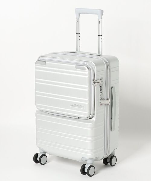 Jewelna Rose(ジュエルナローズ)の「ノクシエラ フロントポケット付スーツケース 37L 機内持ち込み 09361(スーツケース/キャリーバッグ・レディース・ピンク/ネイビー/シルバー・FREE)」の9枚目の写真
