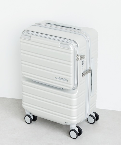Jewelna Rose(ジュエルナローズ)の「ノクシエラ フロントポケット付スーツケース 37L 機内持ち込み 09361(スーツケース/キャリーバッグ・レディース・ピンク/ネイビー/シルバー・FREE)」の12枚目の写真