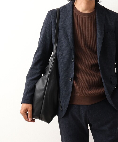 Un coeur（アンクール）の「【Un coeur/アンクール】K906015 DRAPE ONE SHOULDER（ショルダーバッグ・メンズ・ブラック・FREE）」の8枚目の写真