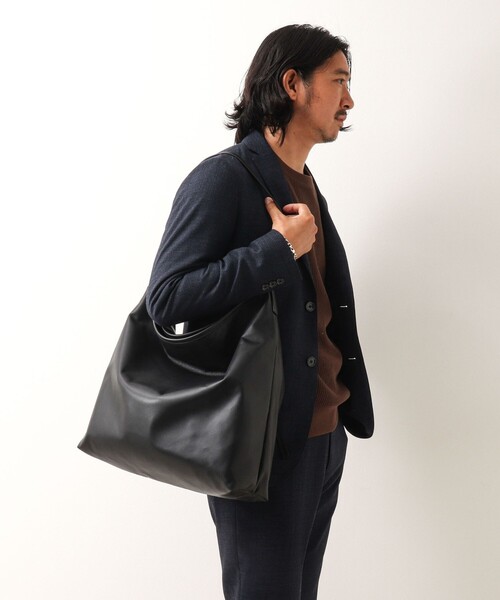 Un coeur（アンクール）の「【Un coeur/アンクール】K906015 DRAPE ONE SHOULDER（ショルダーバッグ・メンズ・ブラック・FREE）」の10枚目の写真