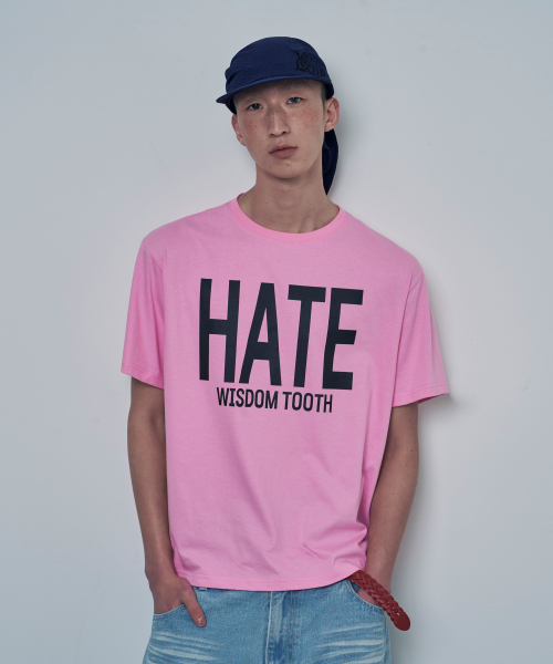 LOSERS CLUB(ルーザーズクラブ)の「HATE WISDOM TOOTH ロゴ 半袖Tシャツ ピンク(Tシャツ/カットソー・レディース・その他・1(M)/2(L)/0)」の4枚目の写真
