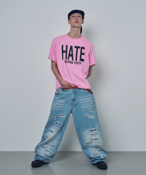 LOSERS CLUB(ルーザーズクラブ)の「HATE WISDOM TOOTH ロゴ 半袖Tシャツ ピンク(Tシャツ/カットソー・レディース・その他・1(M)/2(L)/0)」の7枚目の写真