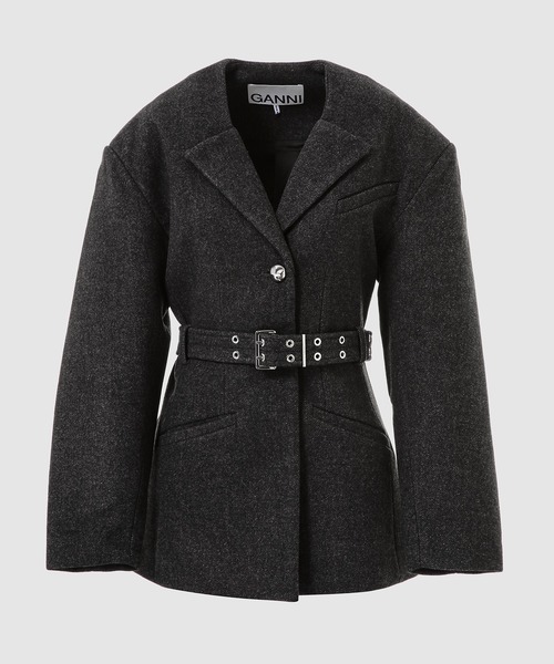 GANNI(ガニー)の「Peacoat Wool Fitted Jacket(その他アウター・レディース・その他1・38)」の1枚目の写真