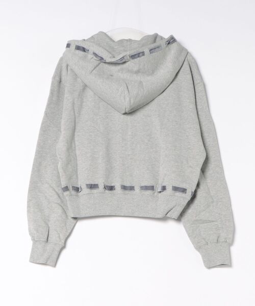 twins(nemne store)(ツインズ)の「Ribbon zip hoodie(パーカー・レディース・グレー/Navy・SMALL/MEDIUM)」の11枚目の写真