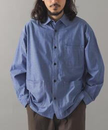 ITEMS URBANRESEARCH | Wステッチ シャンブレー カバーオールシャツ(シャツ/ブラウス)