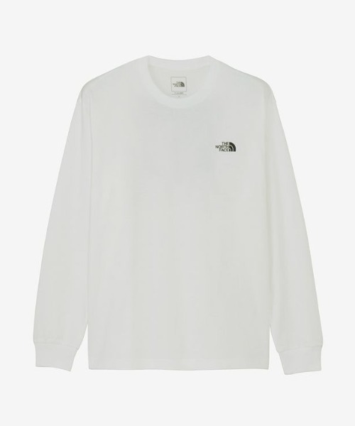 THE NORTH FACE(ザノースフェイス)の「THE NORTH FACE/ザ・ノース・フェイス L/S BACK SQ LOGO T ロンT NT32442L(Tシャツ/カットソー・レディース・ブラック/ホワイト×ブラック・M/S/L)」の3枚目の写真