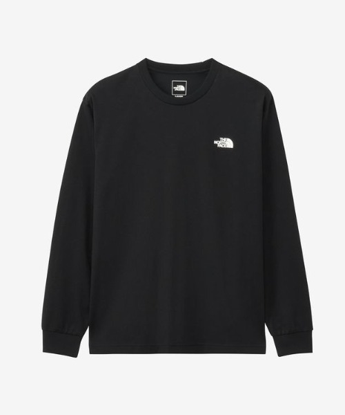 THE NORTH FACE(ザノースフェイス)の「THE NORTH FACE/ザ・ノース・フェイス L/S BACK SQ LOGO T ロンT NT32442L(Tシャツ/カットソー・レディース・ブラック/ホワイト×ブラック・M/S/L)」の4枚目の写真