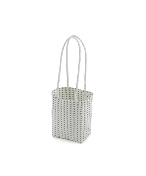 SPECIAL PRODUCT DESIGN(スペシャルプロダクトデザイン)の「肩にかけられる メルカド ウーヴンショルダーかごバッグ WH(かごバッグ・レディース・ライトブルー・9)」の2枚目の写真