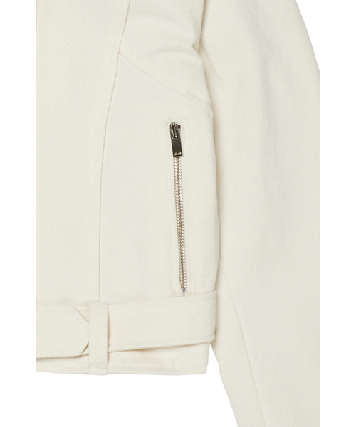 DEINET(ダイニット)の「DEINET BELTED COTTON JACKET IN CREAM(その他アウター・レディース・その他・FREE)」の6枚目の写真