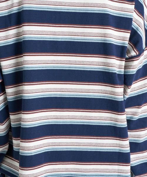 ROXY(ロキシー)の「ROXY BUTTERFLY POLO バタフライロゴボーダー長袖ポロシャツ 【2026年秋冬モデル】/ロキシー(ポロシャツ・レディース・ネイビー/ナチュラル/ブルー・LARGE/MEDIUM/SMALL)」の16枚目の写真