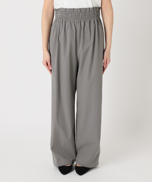 JOURNAL STANDARD(ジャーナルスタンダード)の「《追加6》【撥水/接触冷感/洗える/UVカット】リネンナイロンストレッチワイドパンツ(その他パンツ・レディース・グレー/ブラック・36/38/40/34)」の9枚目の写真