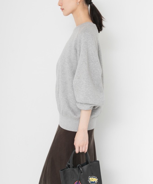 URBAN RESEARCH(アーバンリサーチ)の「コットンカシミヤスウェットニット(ニット/セーター・レディース・グレー/オフホワイト/ブルー系その他・FREE)」の7枚目の写真
