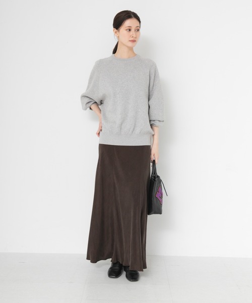 URBAN RESEARCH(アーバンリサーチ)の「コットンカシミヤスウェットニット(ニット/セーター・レディース・グレー/オフホワイト/ブルー系その他・FREE)」の9枚目の写真