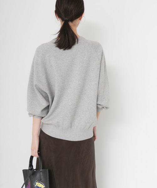 URBAN RESEARCH(アーバンリサーチ)の「コットンカシミヤスウェットニット(ニット/セーター・レディース・グレー/オフホワイト/ブルー系その他・FREE)」の6枚目の写真