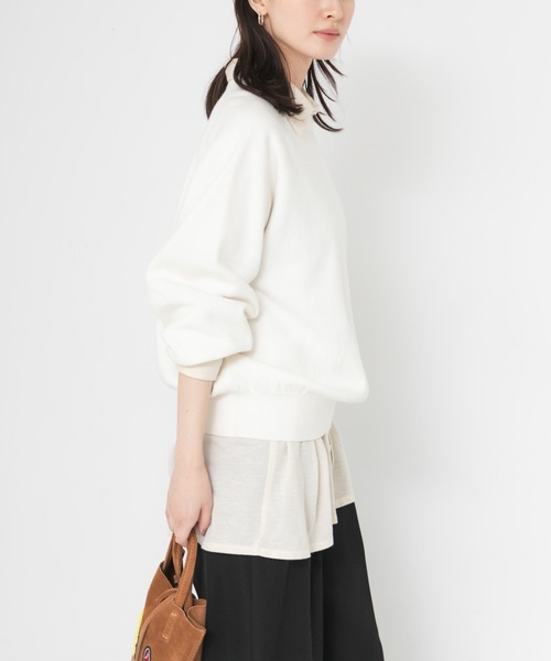 URBAN RESEARCH(アーバンリサーチ)の「コットンカシミヤスウェットニット(ニット/セーター・レディース・グレー/オフホワイト/ブルー系その他・FREE)」の20枚目の写真