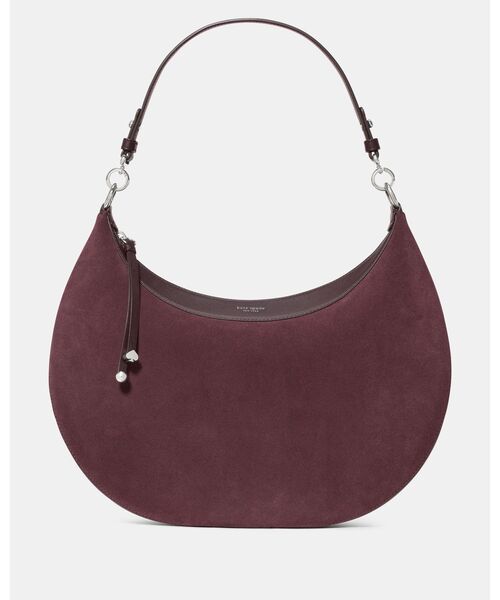 kate spade new york（ケイトスペード ニューヨーク）の「リブ スエード ラージ ショルダー バッグ（ショルダーバッグ・レディース・パープル・ONESIZE）」の3枚目の写真
