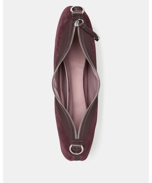kate spade new york（ケイトスペード ニューヨーク）の「リブ スエード ラージ ショルダー バッグ（ショルダーバッグ・レディース・パープル・ONESIZE）」の5枚目の写真