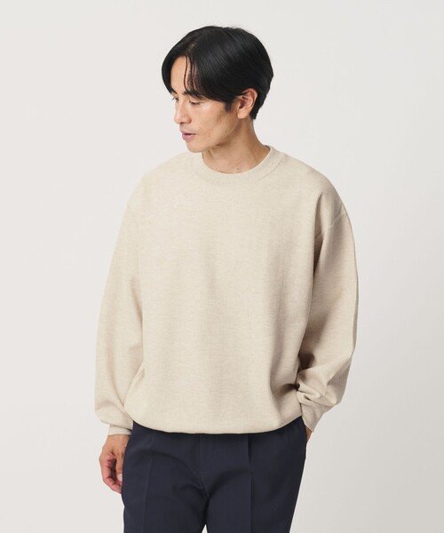 BEAUTY&YOUTH UNITED ARROWS（ビューティーアンドユースユナイテッドアローズ）の「メランジ ワッフル バルーン カットソー（Tシャツ/カットソー・メンズ・ロイヤルブルー/ナチュラル/ダークグレー・XL/L/M/S）」の17枚目の写真