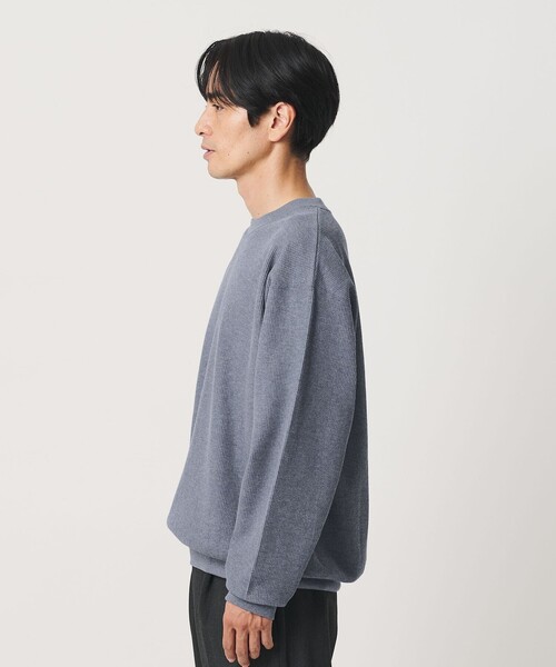BEAUTY&YOUTH UNITED ARROWS（ビューティーアンドユースユナイテッドアローズ）の「メランジ ワッフル バルーン カットソー（Tシャツ/カットソー・メンズ・ロイヤルブルー/ナチュラル/ダークグレー・XL/L/M/S）」の9枚目の写真