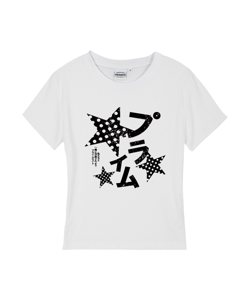 PRIMATE(プライメイト)の「POIKA DOT MILKY レディース スリムフィット 半袖Tシャツ 5 COLORS(Tシャツ/カットソー・レディース・ホワイト/ブラック/カーキ/クリーム/チャコール・SMALL/MEDIUM/LARGE)」の1枚目の写真