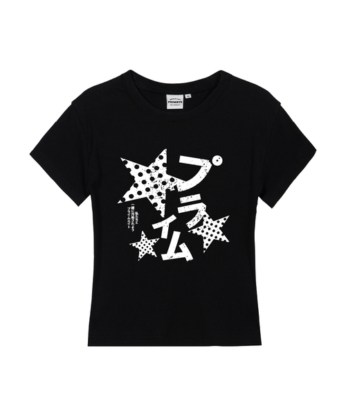 PRIMATE(プライメイト)の「POIKA DOT MILKY レディース スリムフィット 半袖Tシャツ 5 COLORS(Tシャツ/カットソー・レディース・ホワイト/ブラック/カーキ/クリーム/チャコール・SMALL/MEDIUM/LARGE)」の2枚目の写真