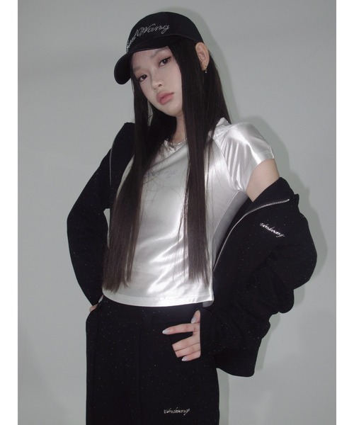 andwang(アンドワン)の「AND bijou tee(Tシャツ/カットソー・レディース・ホワイト/ブラック・FREE)」の19枚目の写真