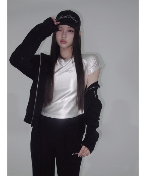 andwang(アンドワン)の「AND bijou tee(Tシャツ/カットソー・レディース・ホワイト/ブラック・FREE)」の20枚目の写真