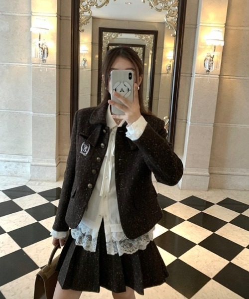 Ritzy(リッツィー)の「長袖・裾レース紐リボンシャツ(シャツ/ブラウス・レディース・ホワイト・MEDIUM)」の7枚目の写真