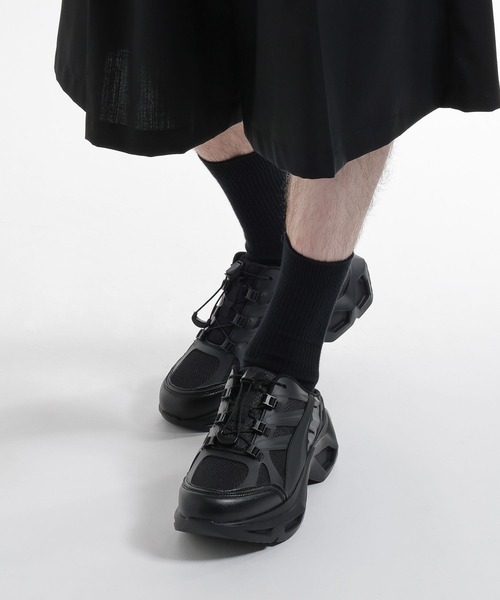 HARE(ハレ)の「ビルディングソールスニーカーミュール(HARE)(サンダル・メンズ・ブラック・SMALL/MEDIUM/LARGE)」の7枚目の写真